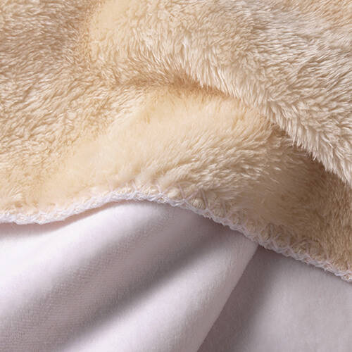 Coperta in microfibra e pile artico per sublimazione - kaki