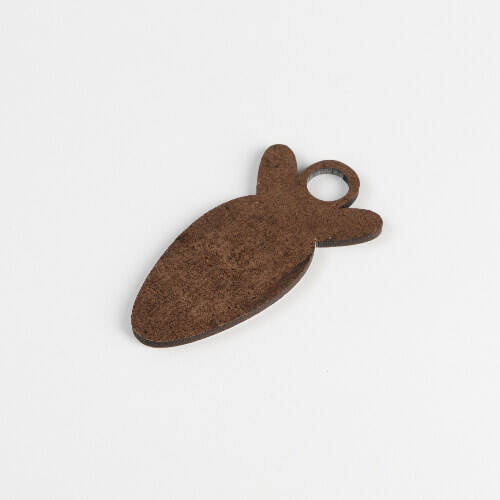 Targhetta portanome in fibra di legno per tazza da 1200 ml per sublimazione - carota