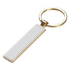 Portachiavi bifacciale 1,3 x 6,3 cm per sublimazione - oro