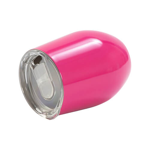 Tazza per vin brulè 360 ml per sublimazione - rosa con foro per bere chiuso