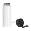 Borraccia - Borraccia da 800 ml con manico pieghevole per sublimazione - bianca