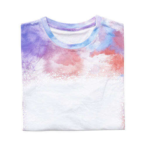 T-shirt Cotton-Like Bleached Mist Lavender per sublimazione
