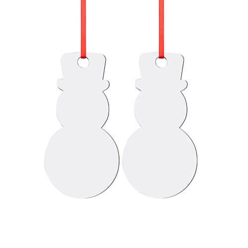Pendente in MDF bifacciale per sublimazione - pupazzo di neve