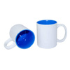 Tazza 330 ml con l'interno blu Sublimazione Termostampa