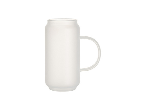 Vetro satinato da 500 ml con manico per sublimazione