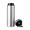Borraccia in alluminio argento da 850 ml con tappo a vite con inserto grigio per sublimazione