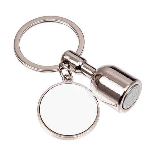 Portachiavi con magnete per sublimazione - cerchio