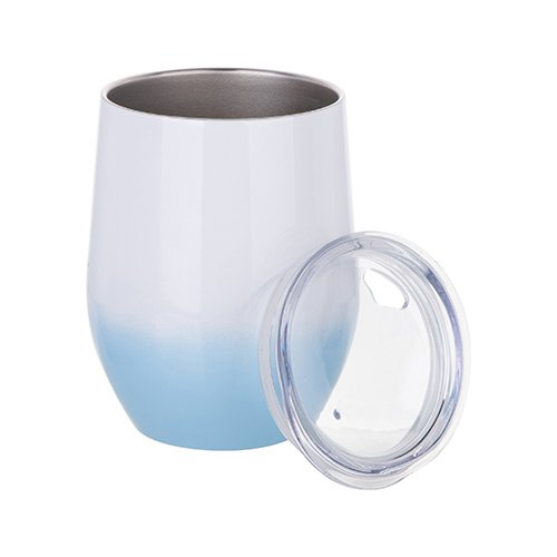 Tazza per vin brulè 360 ml per sublimazione - sfumatura bianca e blu