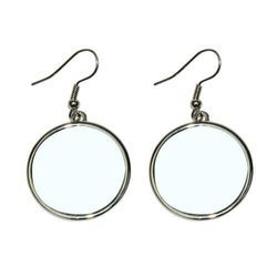 Orecchini rotondi - Stampa sublimatica a trasferimento termico