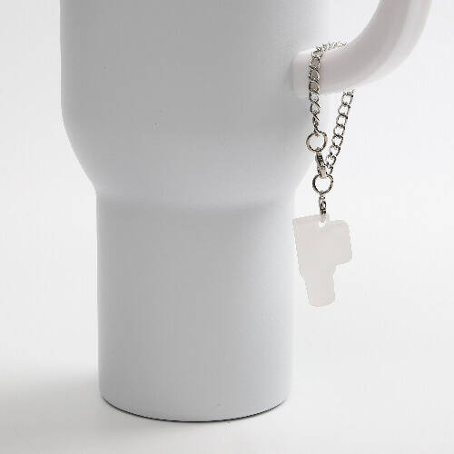 Ciondolo per tazza in acrilico per sublimazione - tazza su catena