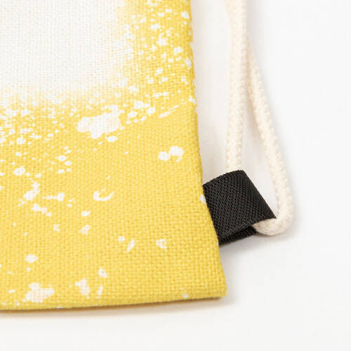 Borsa posteriore Bleached Starry Yellow per sublimazione