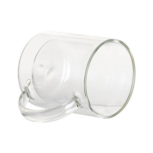 Mug in vetro da 330 ml con doppia parete per sublimazione