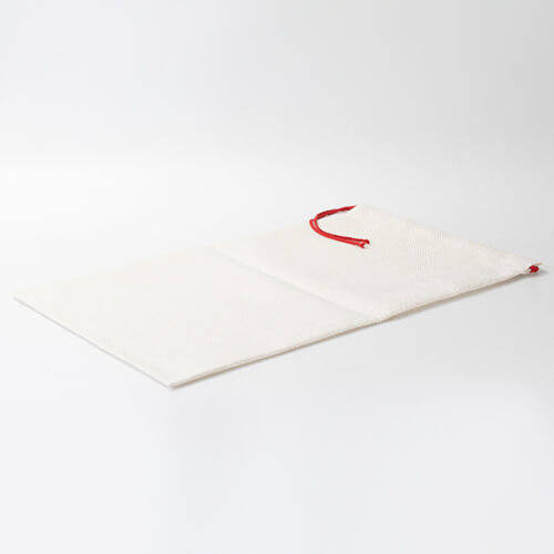 Borsa in lino 46 x 80 cm con cordino rosso per sublimazione