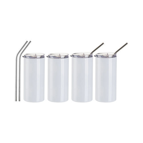 Set di 4 tazze da 480 ml con cannuccia da stampare