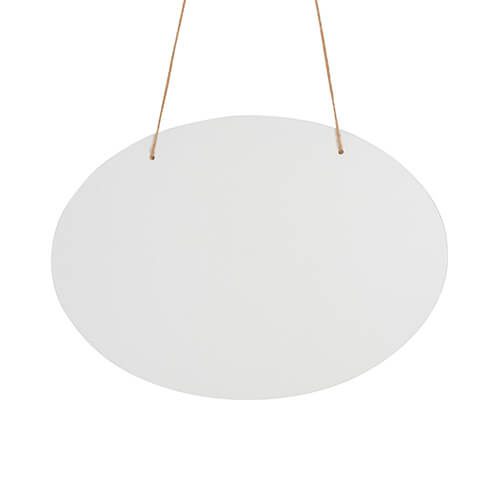 Gancio porta in alluminio per sublimazione - ovale