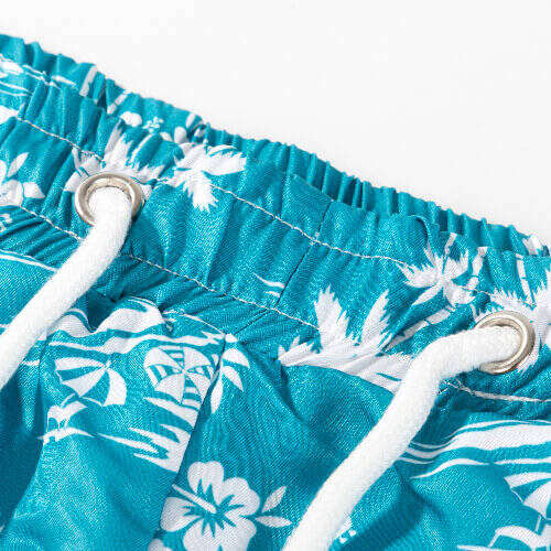 Pantaloncini da spiaggia sublimati da uomo - palme da cocco