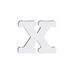 Lettera decorativa da MDF per sublimazione 10 cm X