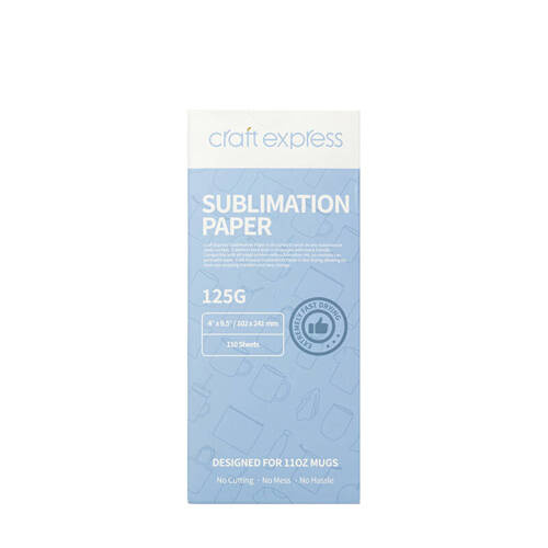 Carta sublimatica 102 x 241 mm Craft Express - 110 fogli