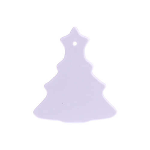 Pendente piccolo albero di natale di plastica  - Stampa sublimatica a trasferimento termico