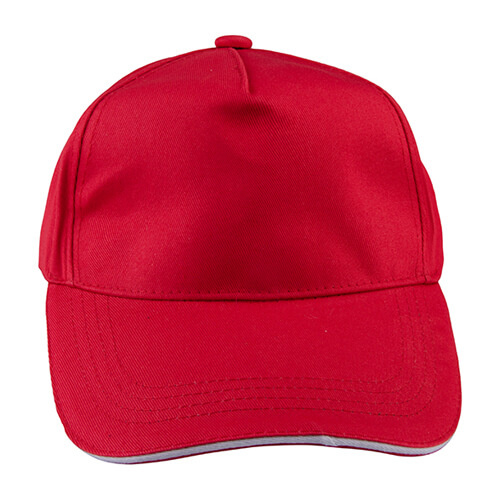 Cappello da baseball in cotone per DTF e trasferimento termico - rosso
