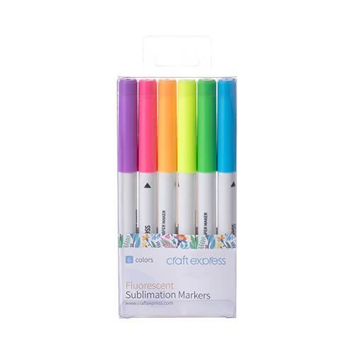 Pennarelli a sublimazione Craft Express Joy - 6 colori fluorescenti