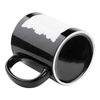 Tazza 330 ml con cornice per sublimazione - nero