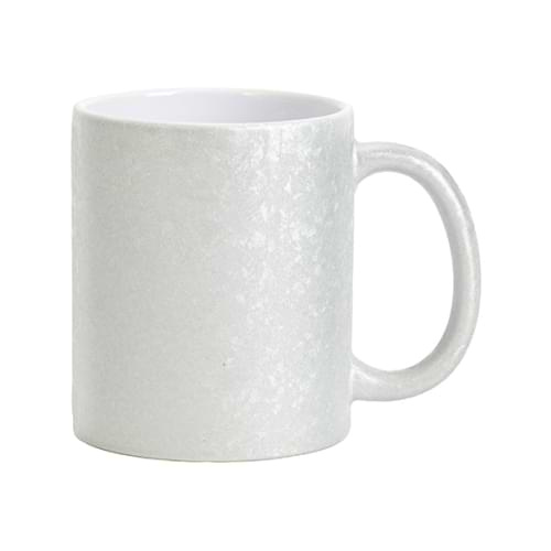 Tazza 325 ml con effetto superficie screpolata per sublimazione - argento