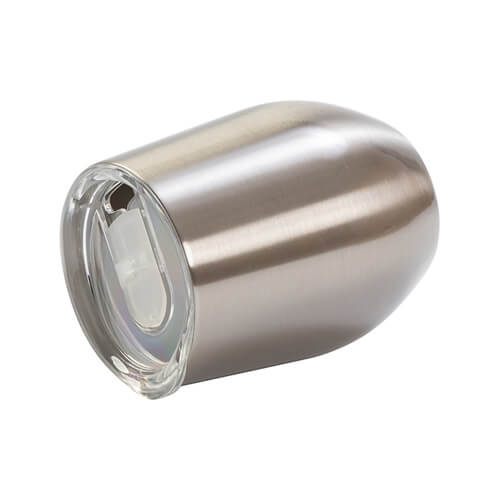 Tazza per vin brulè 360 ml per sublimazione - argento con foro per bere chiuso