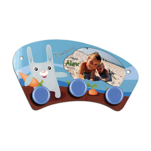 Mini appendiabiti in MDF per sublimazione - cerchi blu