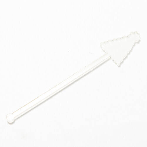 Agitatore per bevande in acrilico 15 cm per sublimazione - Albero di Natale