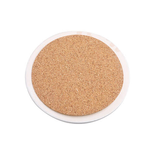 Sottobicchiere in ceramica Sublimazione Termostampa - cerchio con effetto pietra