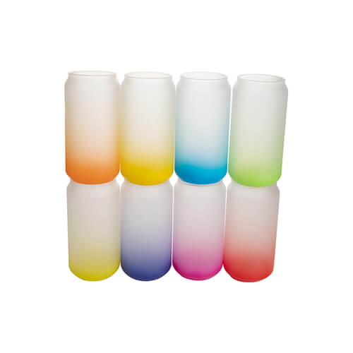 Vetro smerigliato da 550 ml per sublimazione - sfumatura rosso