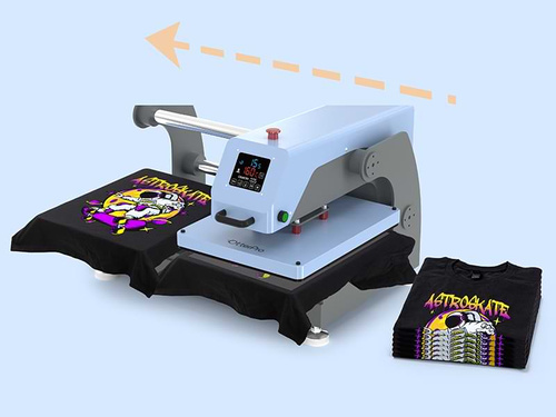 OtterPro pressa piana pneumatica a due stazioni - blu