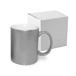 Tazza ALU, argento con la scatola Sublimazione Termostampa