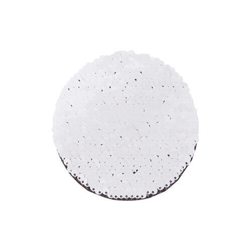 Patch paillettes bicolore da sublimare - cerchio oro Ø 10 cm