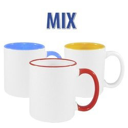 144 pezzi di tazze colorate A + - MIX di disegni e colori - GRATIS - risma di carta per sublimazione - Trasferimento termico per sublimazione