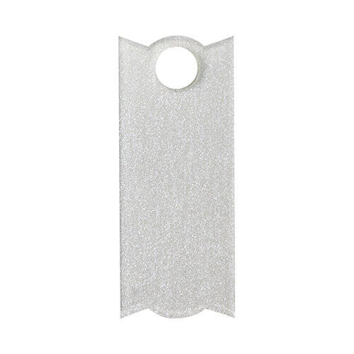 Targhetta portanome in acrilico con glitter 8,2 x 3,4 cm per sublimazione