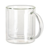 Mug in vetro da 330 ml con doppia parete per sublimazione