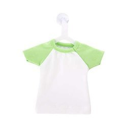 Mini T-Shirt per Sublimazione con appendiabiti – verde chiaro