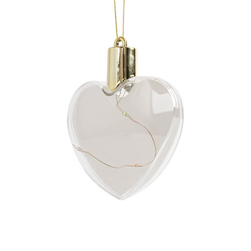 Guaina in plastica calda e luminosa - cuore per sublimazione