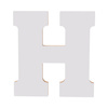 Lettera decorativa 25 cm in MDF per sublimazione - H