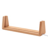Base in legno a forma di U per lampada LED - 21,6 cm
