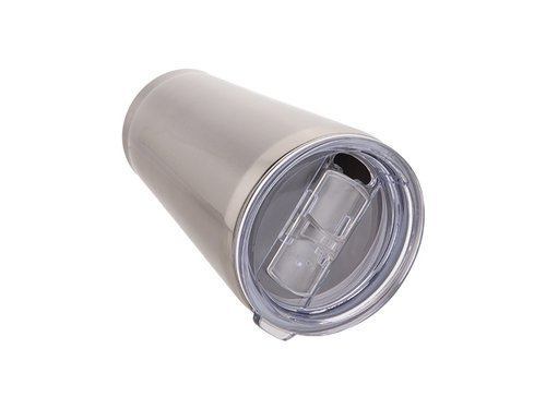 Tazza termico in acciaio inossidabile 450 ml con coperchio per la sublimazione – colore argento