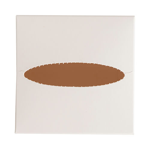 Confezione decorativa con finestra ovale per sublimazione - 10 x 10 x 10 cm