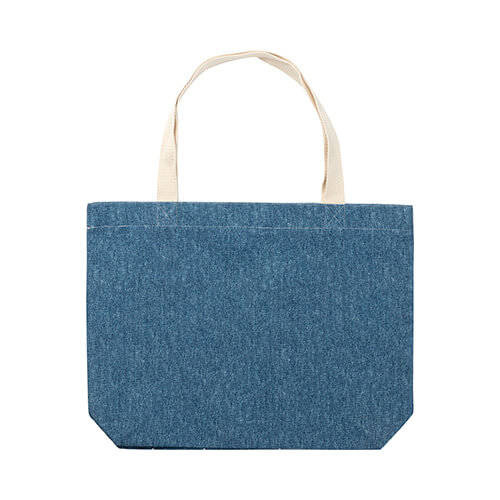 Borsa a tracolla Starry Denim sbiancata per sublimazione