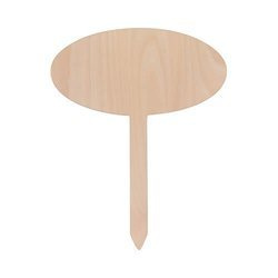 Piatto da giardino ovale 20 x 25 cm per sublimazione