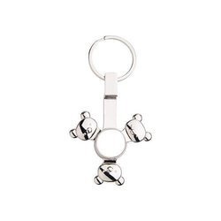 Portachiavi in metallo - spinner per sublimazione - Panda