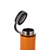 Thermos in acciaio inossidabile 550 ml con tappo avvitabile in bambù da sublimare - arancione