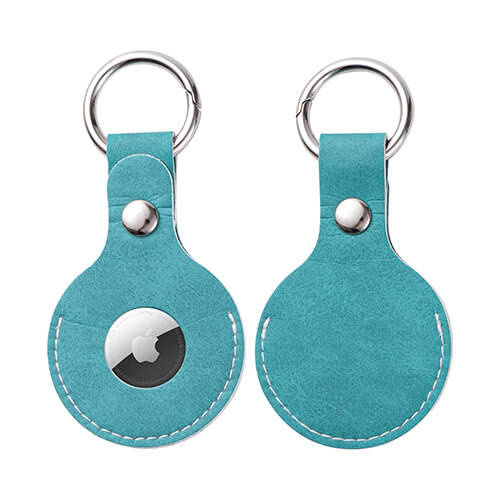 Portachiavi in pelle / custodia AirTag per sublimazione - verde