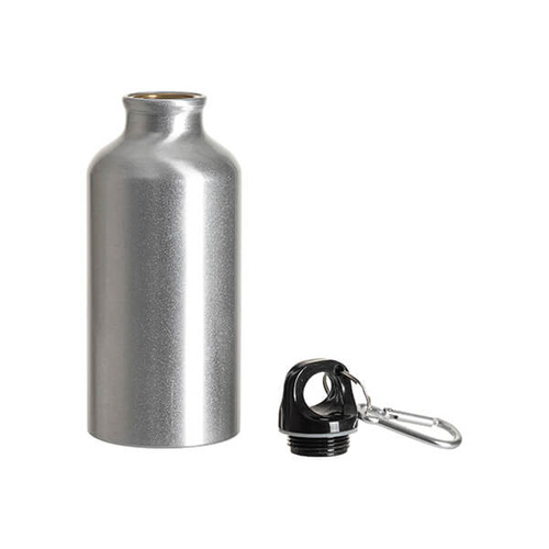 Borraccia argento da viaggio 500 ml - Stampa sublimatica a trasferimento termico